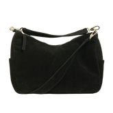 Black Suede Alco Carryall Bag