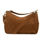 Brown Suede Alco Carryall Bag