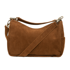 Brown Suede Alco Carryall Bag
