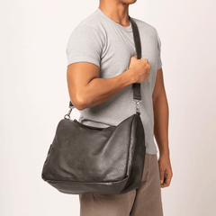 Large Vintage Stone Green Alco Carryall Bag