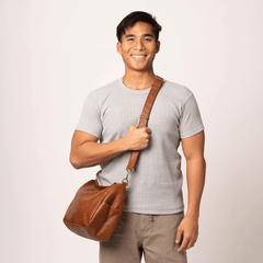 Vintage Brown Alco Carryall Bag