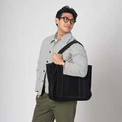 Black Denim Riko Tote