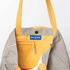 Brown Stripe Juno Tote Bag