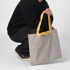 Brown Stripe Juno Tote Bag
