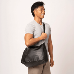 Large Vintage Black Alco Carryall Bag