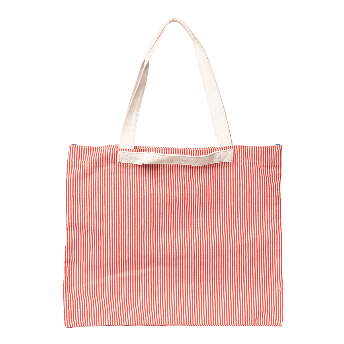 Red Stripe Juno Tote Bag