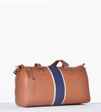 Striped Tan Weekender Bag