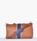 Striped Tan Weekender Bag