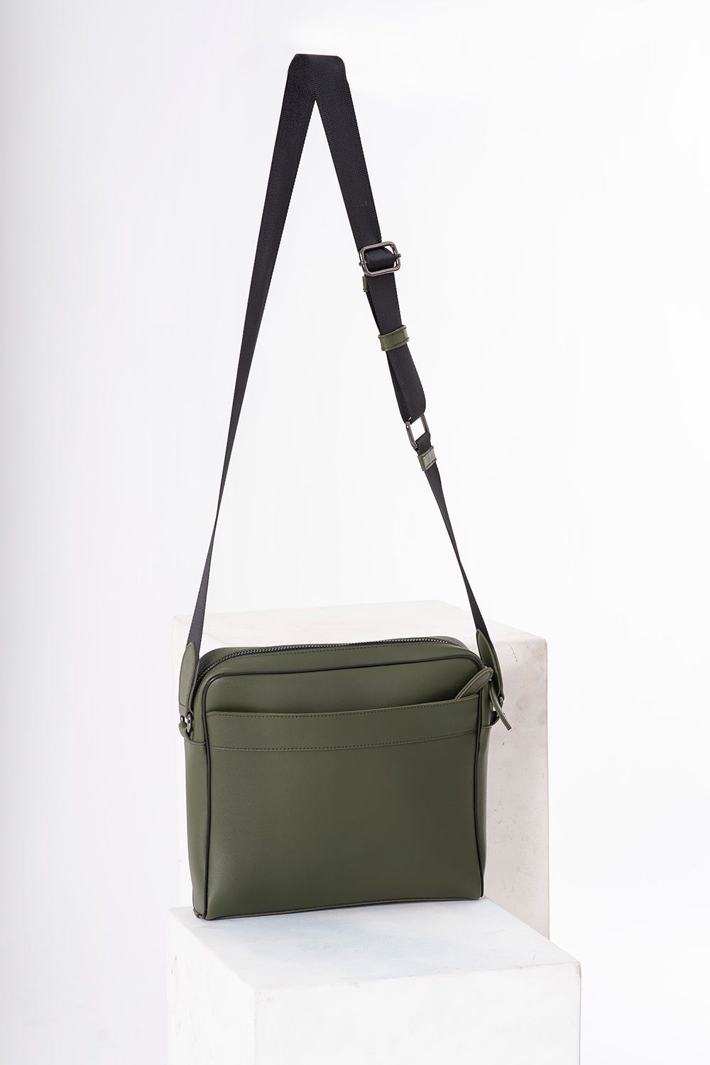 Classic Olive Crossbody Bag