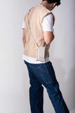 Phone Cream Sling Bag