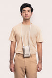 Phone Cream Sling Bag