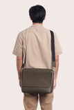 Signature Olive Messenger Bag