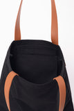 Black Slim Tote Bag