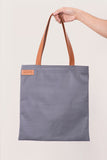 Charcoal Slim Tote Bag