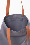 Charcoal Slim Tote Bag