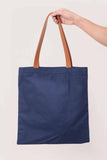 Navy Slim Tote Bag