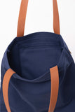 Navy Slim Tote Bag