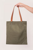 Olive Slim Tote Bag