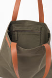 Olive Slim Tote Bag