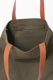 Olive Slim Tote Bag