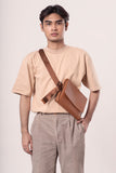 Slim Tan Crossbody Bag