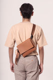 Slim Tan Crossbody Bag