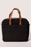 Oversized Black Travel Messenger Bag