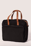 Oversized Black Travel Messenger Bag