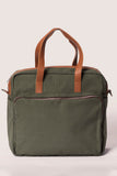 Oversized Olive Travel Messenger Bag