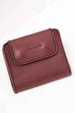 Maroon Bifold Snap Wallet